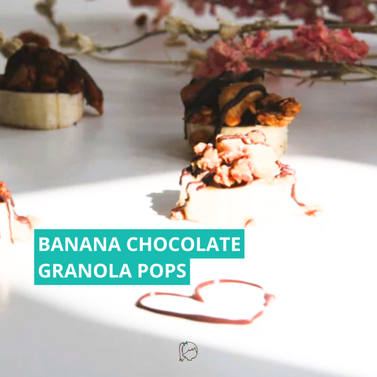 Banana chocolate granola pops